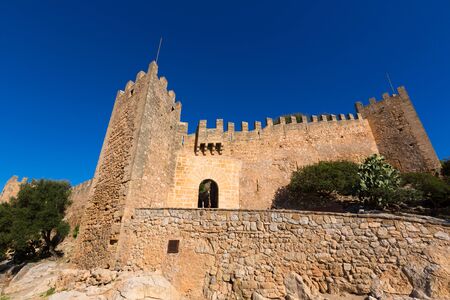 Majorca Capdepera Castle Castell in Mallorca balearic Island of spainのeditorial素材
