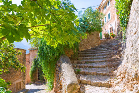 Fornalutx village in Majorca Balearic island Mallorca spain