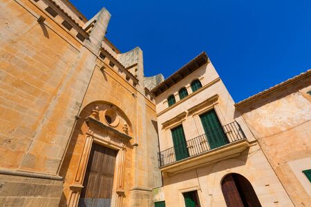 Majorca Santanyi village Sant Andreu church in Mallorca Balearic islandの写真素材