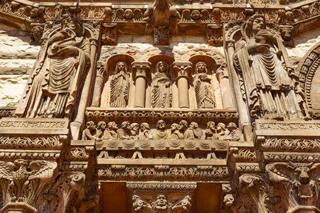 Boston Trinity Church at Copley Square in Massachusetts USAの写真素材