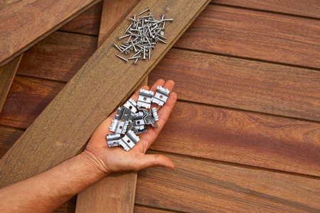 Ipe decking deck wood installation screws clips and fasteners