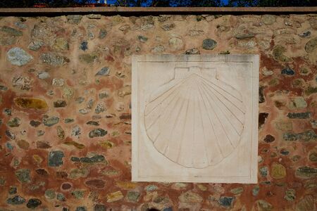 The Way of Saint James signs in Belorado Castilla Burgos