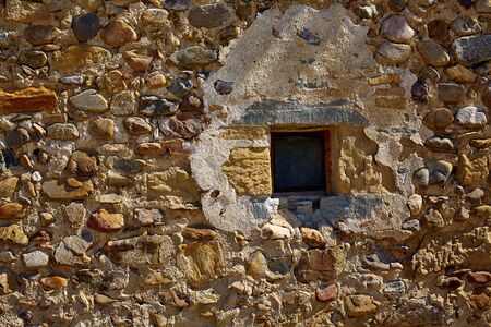 The Way of Saint James stone masonry walls in Redecilla del Camino Castilla Burgos
