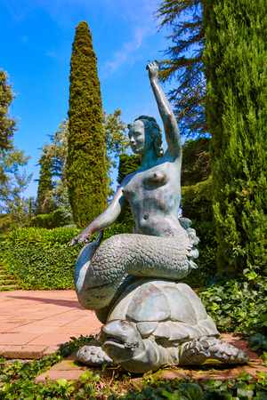 Santa Clotilde gardens in Lloret de Mar at Costa Brava of Catalonia Girona Spainの写真素材