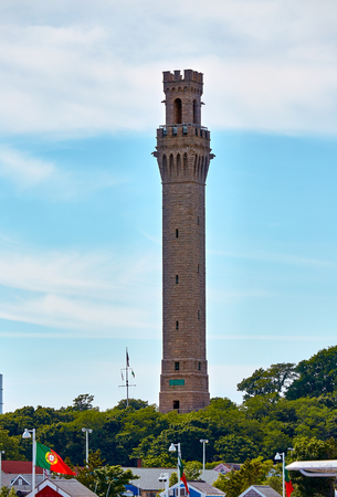 Cape Cod Provincetown Piulgrim tower in Massachusetts USAの写真素材