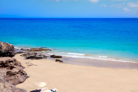 Costa Calma beach of Jandia Fuerteventura at Canary Islands of Spain