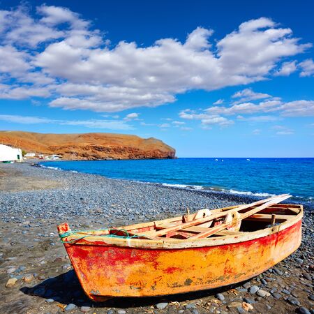 La Lajita beach Fuerteventura at Canary Islands of Spainの写真素材
