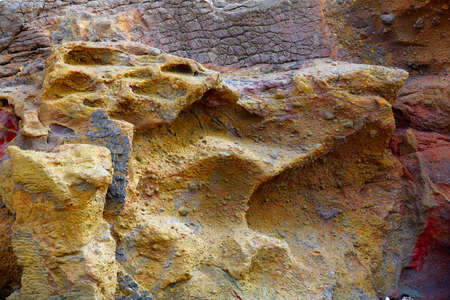 Fuerteventura La Pared stone textures at Canary Islands of Spain