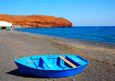 La Lajita beach Fuerteventura at Canary Islands of Spainの写真素材