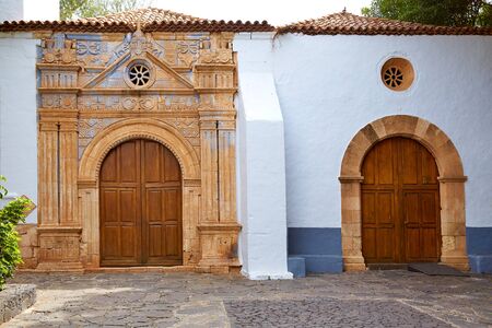 Pajara church Fuerteventura called Nuestra senora de Regla at Canary Islands