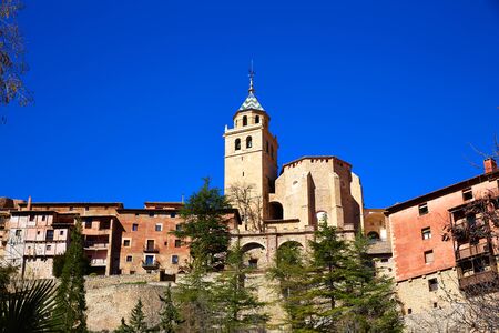 Albarracin medieval town at Teruel Spainの写真素材
