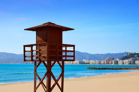 Cullera Playa los Olivos beach in Mediterranean Valencia at Spainの写真素材