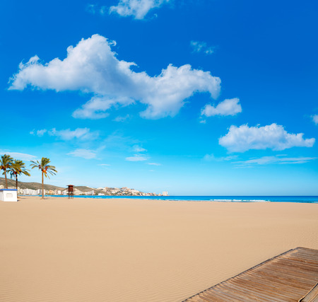 Cullera Sant Antoni beach San Antonio in Valencia of Spainの写真素材