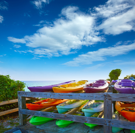 Florida Keys Kayaks Bahia Honda State Park in USAの写真素材