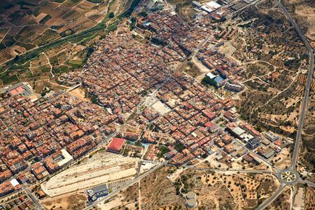 Riba-Roja Ribarroja del Turia village aerial photo in Valencia of spain