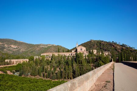Calderona Sierra monastery Cartuja de Portaceli Porta coeli in Valencia Spainの写真素材