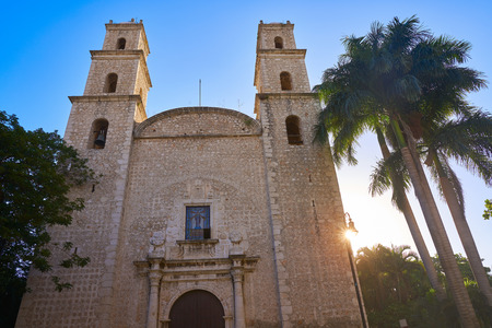 Merida city Tercera Orden church of Yucatan in Mexicoの写真素材