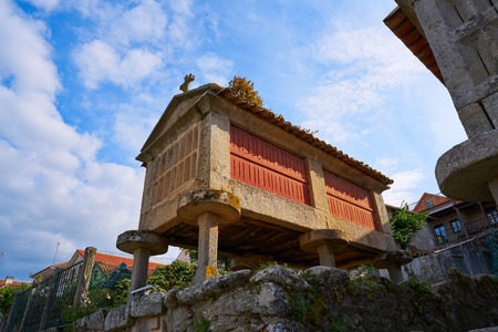 Horreo in Combarro Galician village of Pontevedra at Galicia Spain