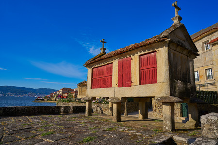 Horreo in Combarro Galician village of Pontevedra at Galicia Spain
