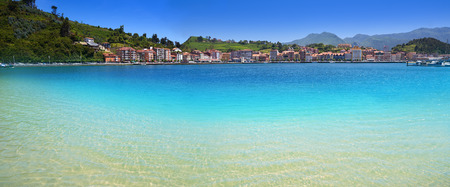 Ribadesella Santa Marina beach in Asturias of Spainの写真素材