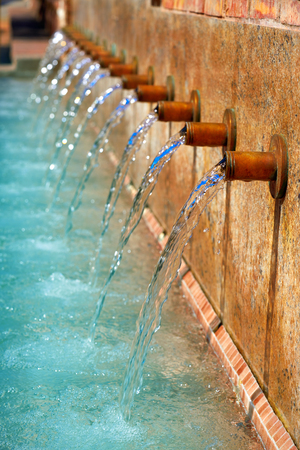 Gatova fountain natural water from Calderona Sierra of Valencia in spainの写真素材