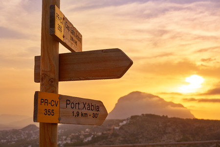 Beautiful Mediterranean landscape in Denia Spainの写真素材
