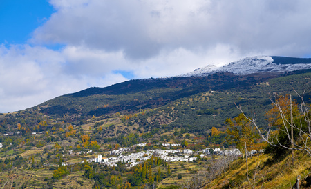Alpujarras Bubion village in Granada near Sierra Nevada of spainの写真素材