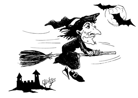 Hand drawing with Halloween themeのイラスト素材