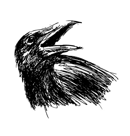 sketch of  head crowのイラスト素材