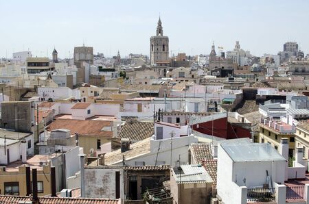Valencia, aerial viewの写真素材