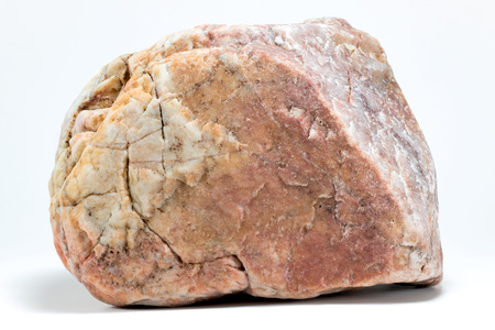 Marble stone on white groundの写真素材