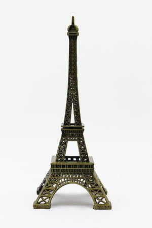 Eiffel tower toy model isolated for decorationの写真素材