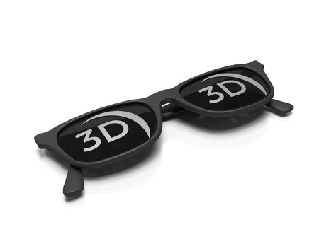 3D movie glasses - Glasses used to watch 3D movies.の写真素材