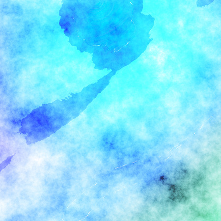 Blue watercolor painting texture effect beautiful background design graphic in high resolution for your design project or websiteの写真素材