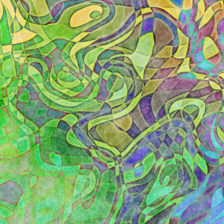 green blue abstract texture random curves background design in high resolution for your design project or websiteの写真素材
