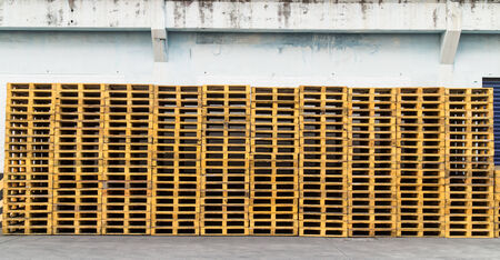 wood Pallet skid flat transport structure that supports while being lifted