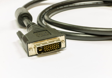 female DVI cable adapter white 