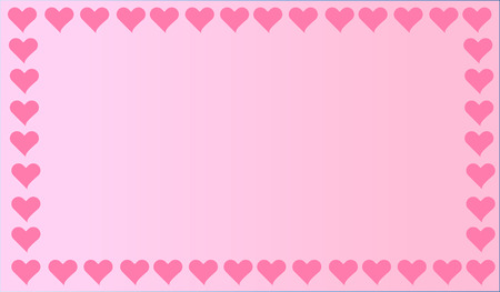 Vector background with beautiful pink heartsのイラスト素材