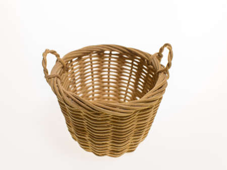 Basket,  on white backgroundの写真素材