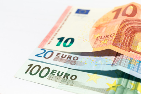 Euro Money Banknotes. Shallow focus.の写真素材