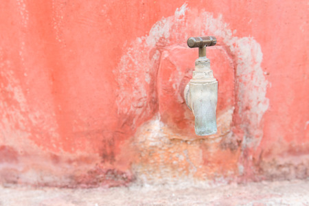 old rusty faucetの写真素材