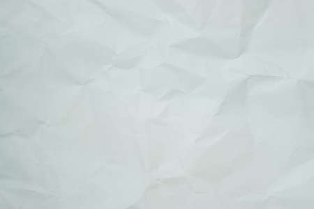 Texture of white recycle crumpled paper, copy space for text.の写真素材