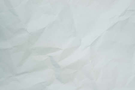 Texture of white recycle crumpled paper, copy space for text.の写真素材