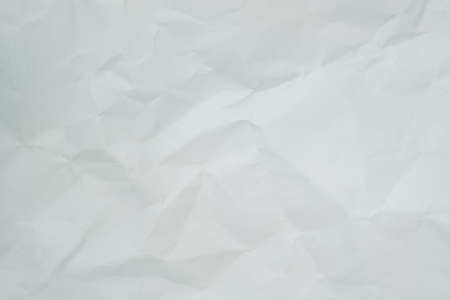 Texture of white recycle crumpled paper, copy space for text.の写真素材