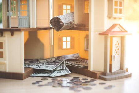 Collect money to buy a houseの写真素材