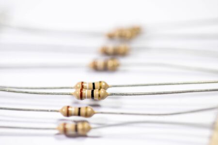 Electronic circuit Resistor, used for wallpaper, used as illustrated book,closeupの写真素材