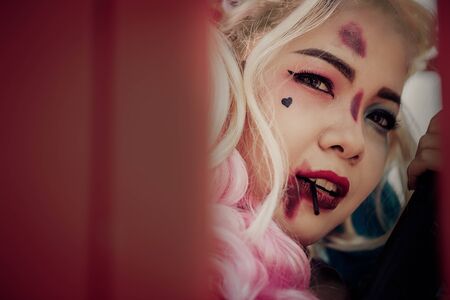 Portrait girl in beauty costumeの写真素材