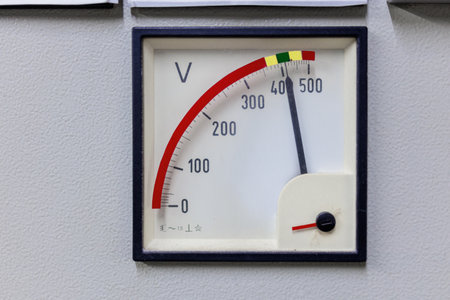 The device used to measure voltage is called a voltmeter.の写真素材