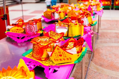 Pile of Joss paperの写真素材