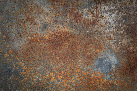 Rusty metal barrel texture detail  Scratched paint and rust  Abstract background の写真素材